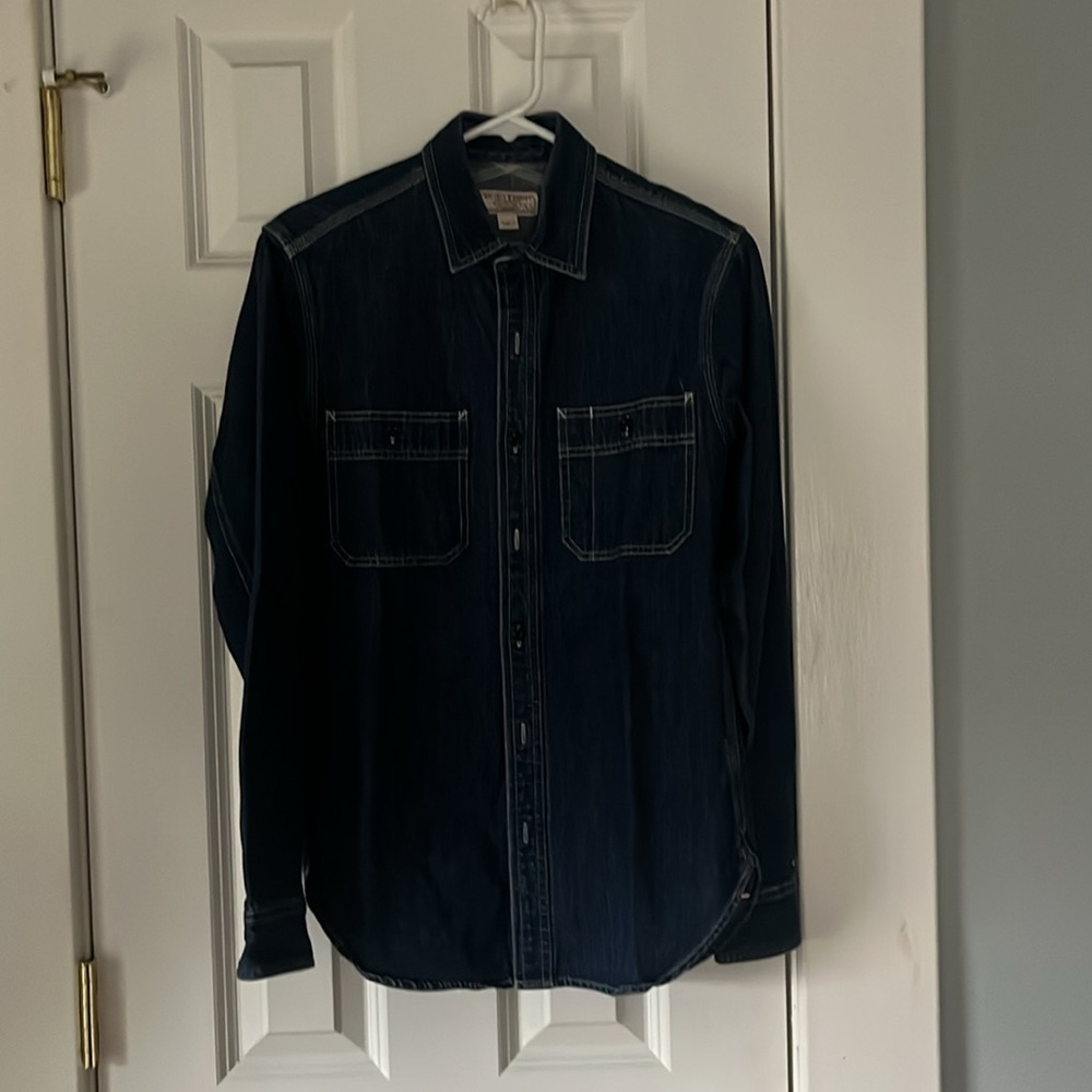 Denim button down shirt
